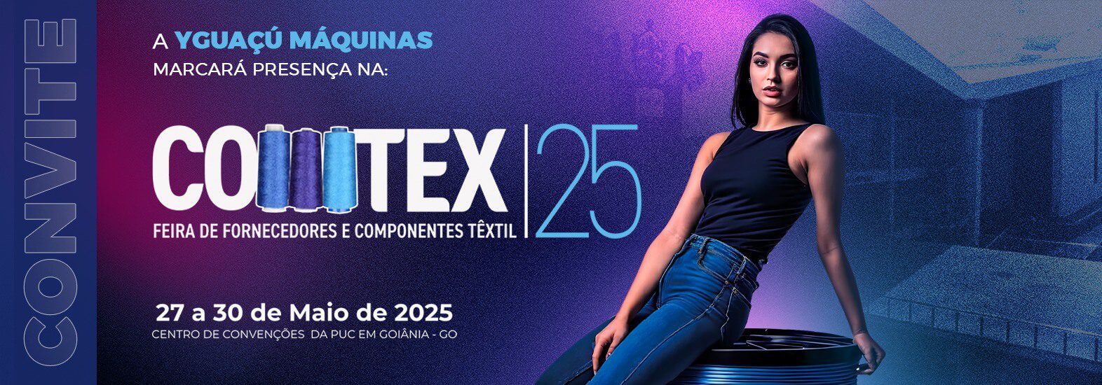 Propaganda da Yguaçú Máquinas na Comtex 2025: Equipamentos de Serigrafia, Sublimação e DTF