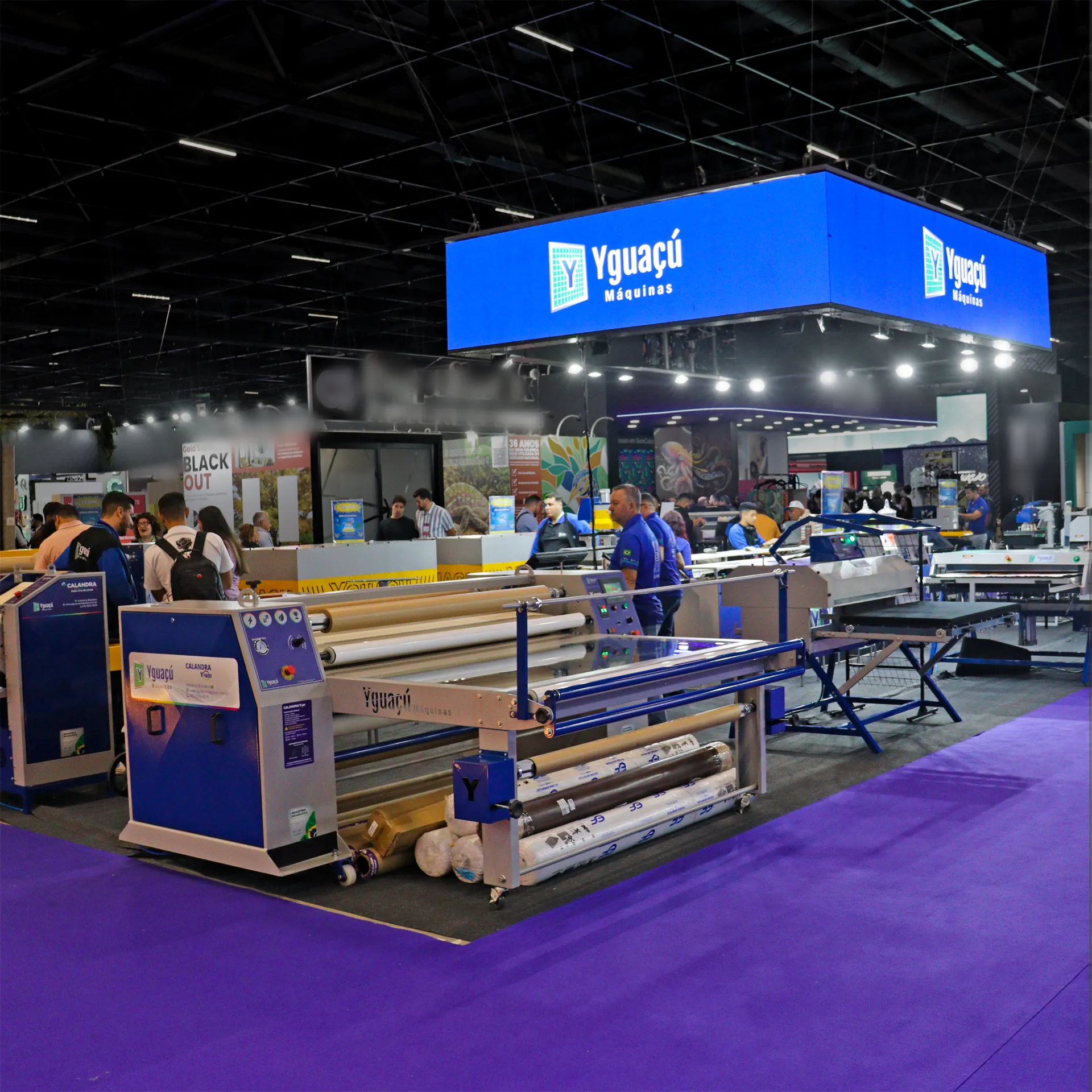 Estande da Yguaçú Máquinas e Teros Print na FuturePrint 2025