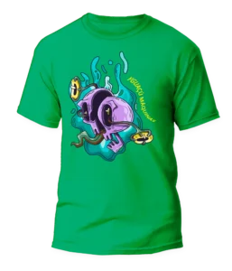 Polera Verde Serigrafia